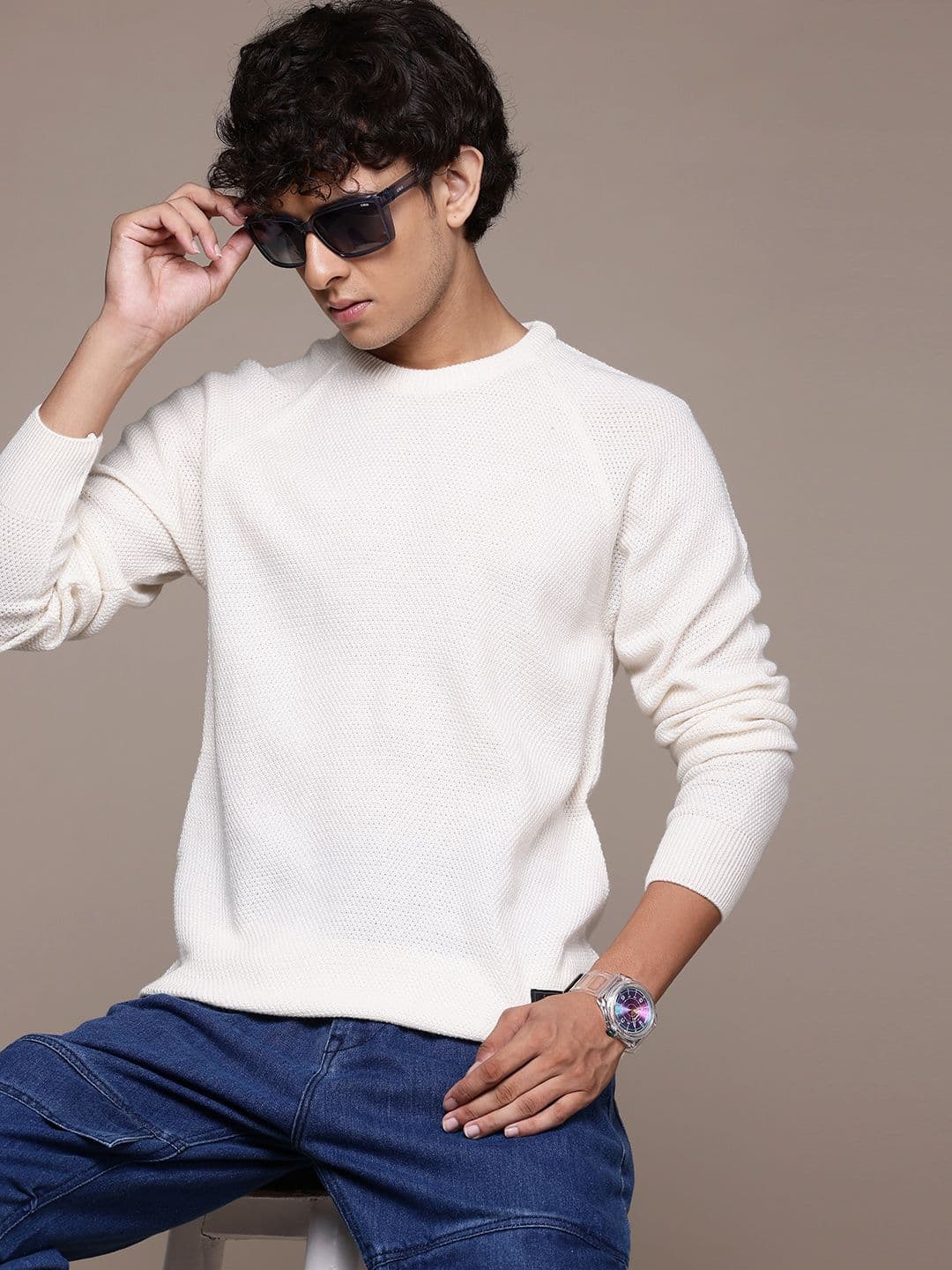 The Roadster Lifestyle Co. Men Acrylic Pullover - view 1