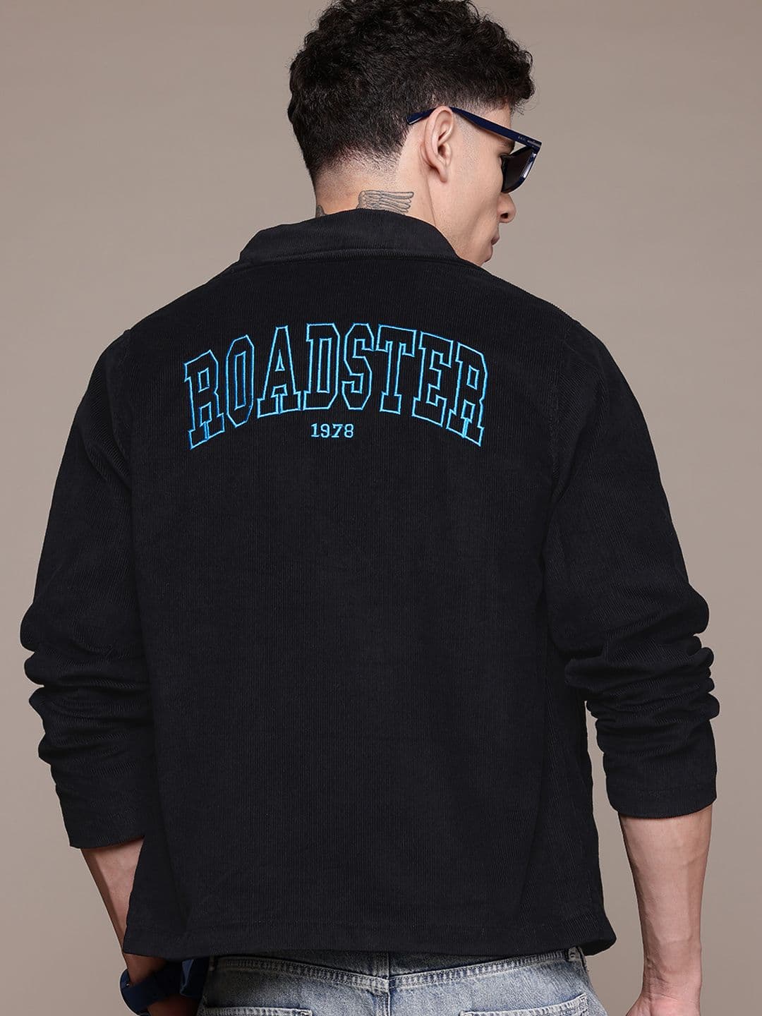 The Roadster Lifestyle Co. Pure Cotton Embroidered Corduroy Jacket - view 1