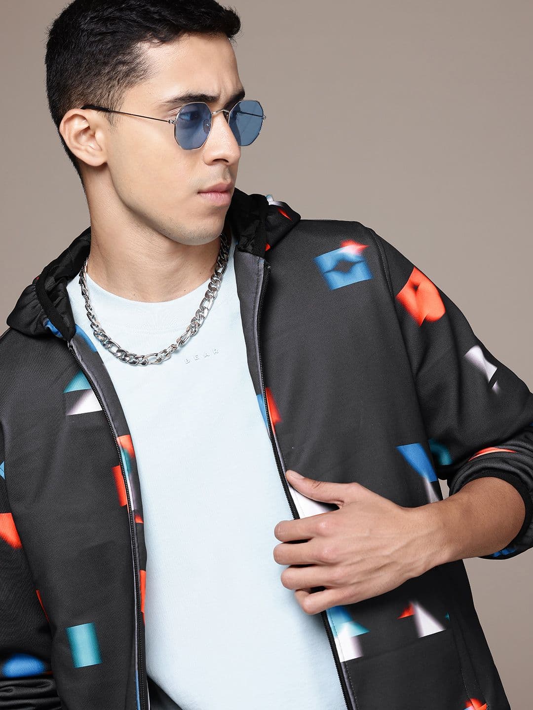 The Roadster Lifestyle Co. Printed Hooded Tailored Jacket - view 1