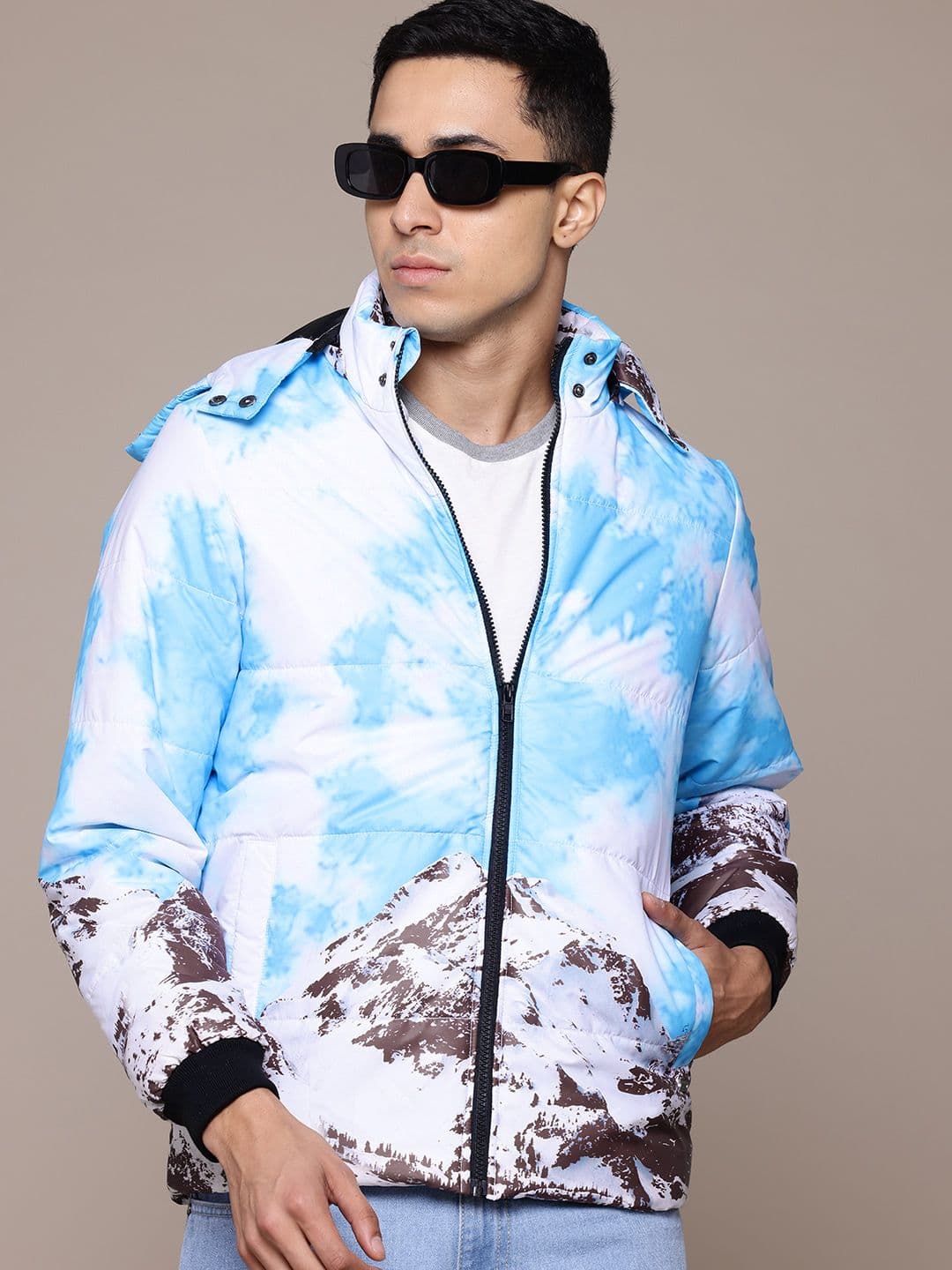 The Roadster Lifestyle Co. Abstract Print Tailored Jacket - view 1