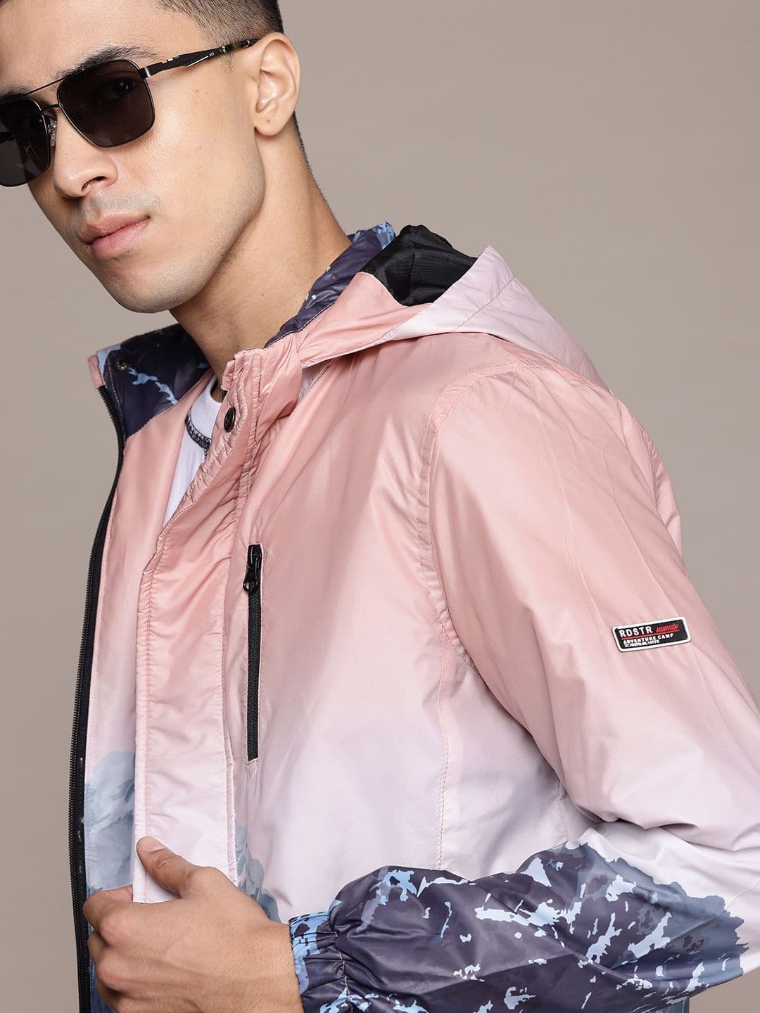 Roadster Mountain Graphic Print Hooded Tailored Jacket - view 1