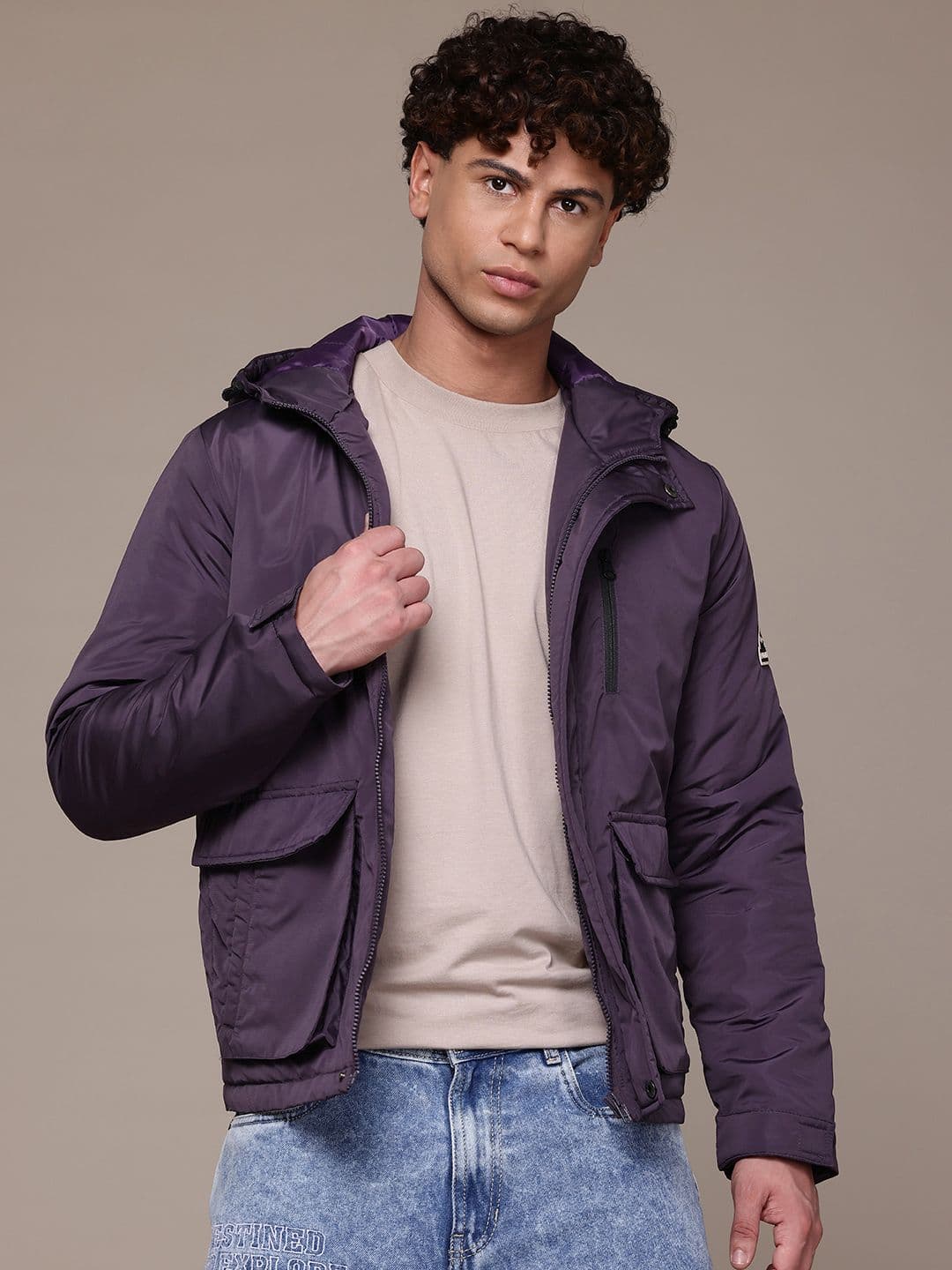 The Roadster Lifestyle Co. Hooded Padded Jacket - view 1
