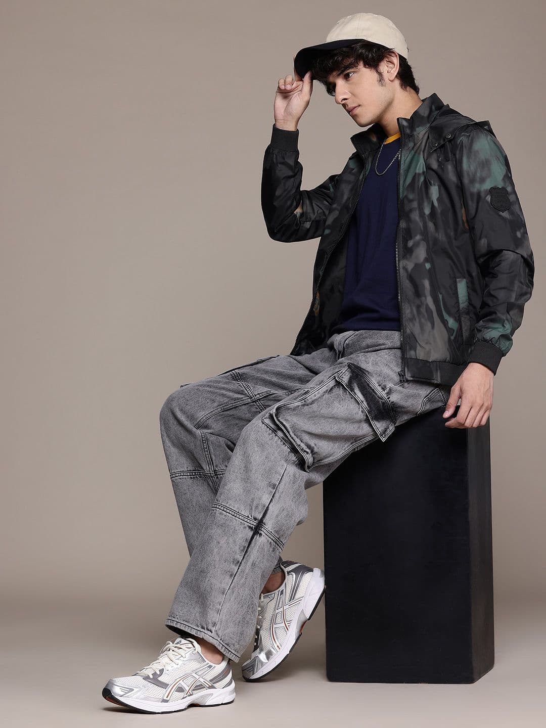 The Roadster Lifestyle Co. Abstract Print Hooded Jacket - view 1
