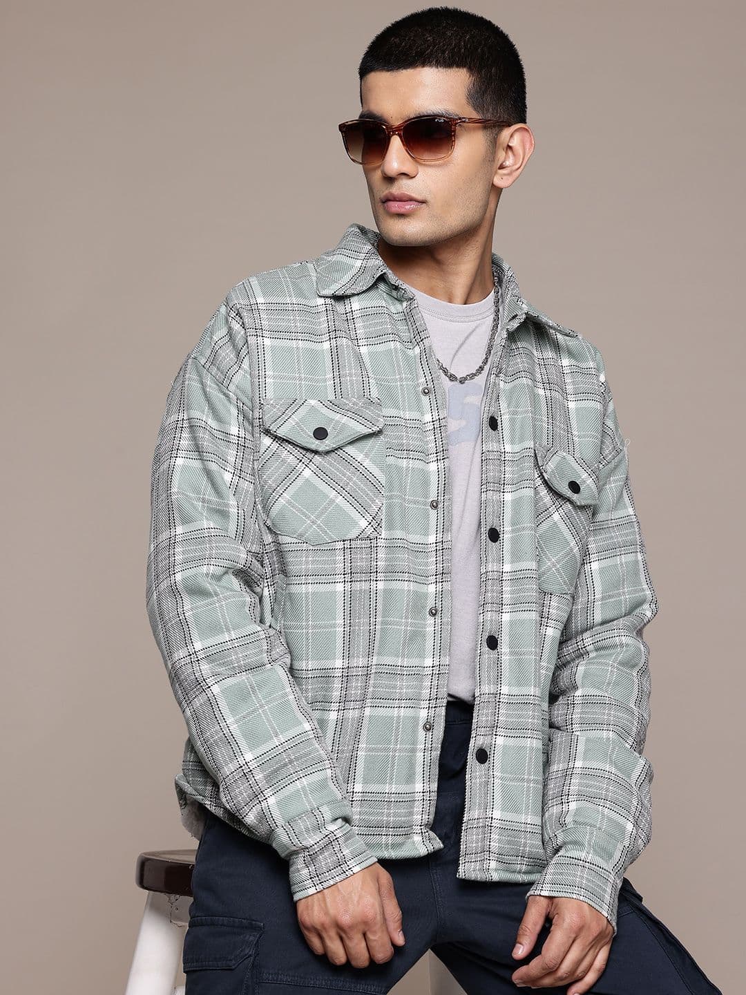 The Roadster Lifestyle Co. Checked Tailored Jacket - view 1