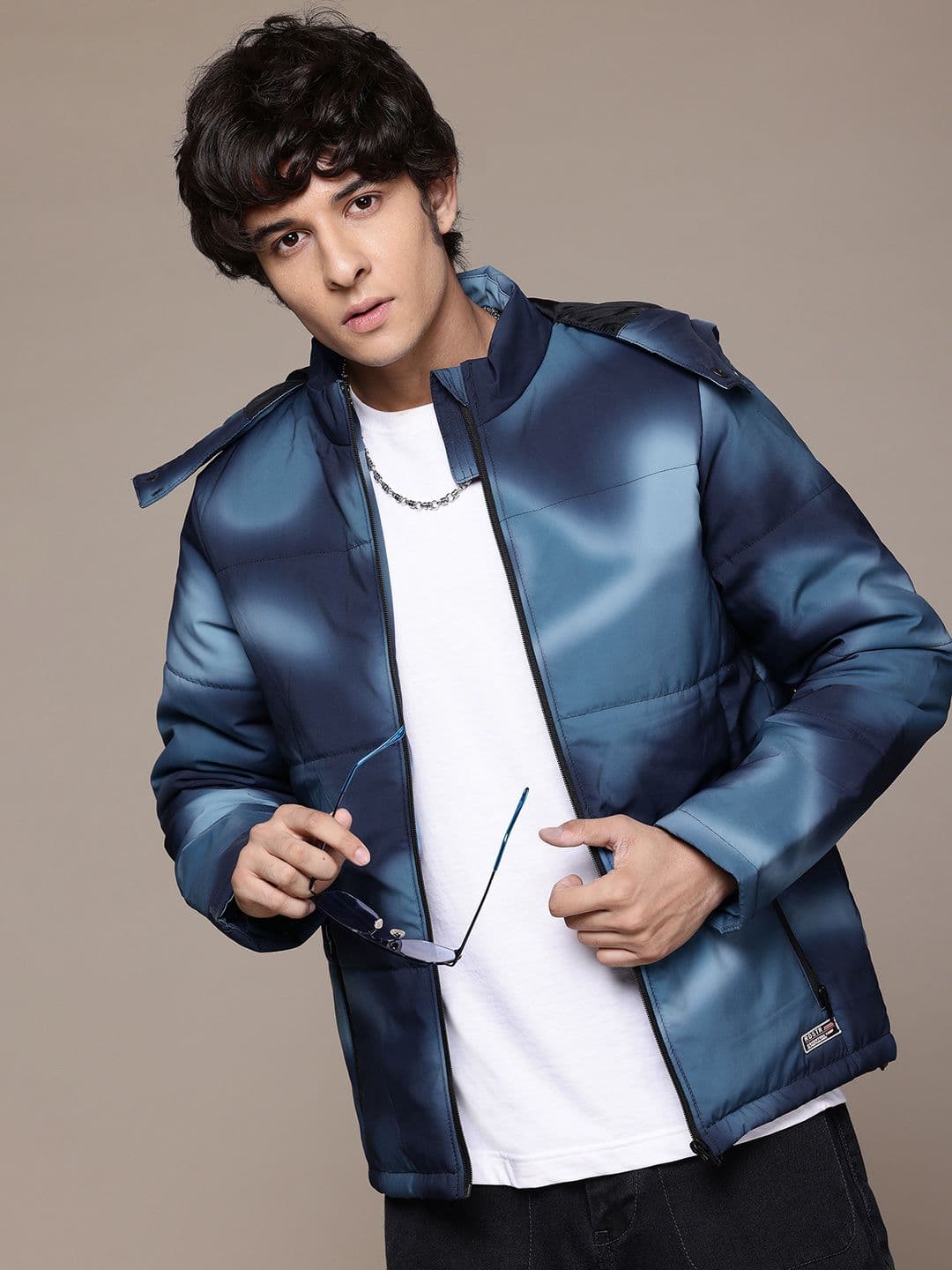 The Roadster Lifestyle Co. Dyed Hooded Padded Jacket - view 1