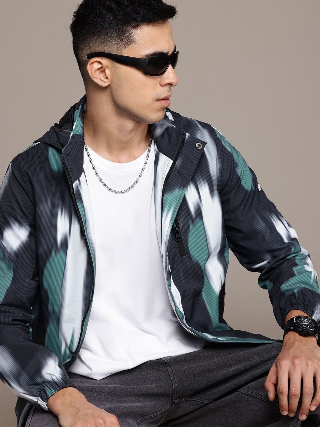 The Roadster Lifestyle Co. Printed Hooded Jacket - view 1