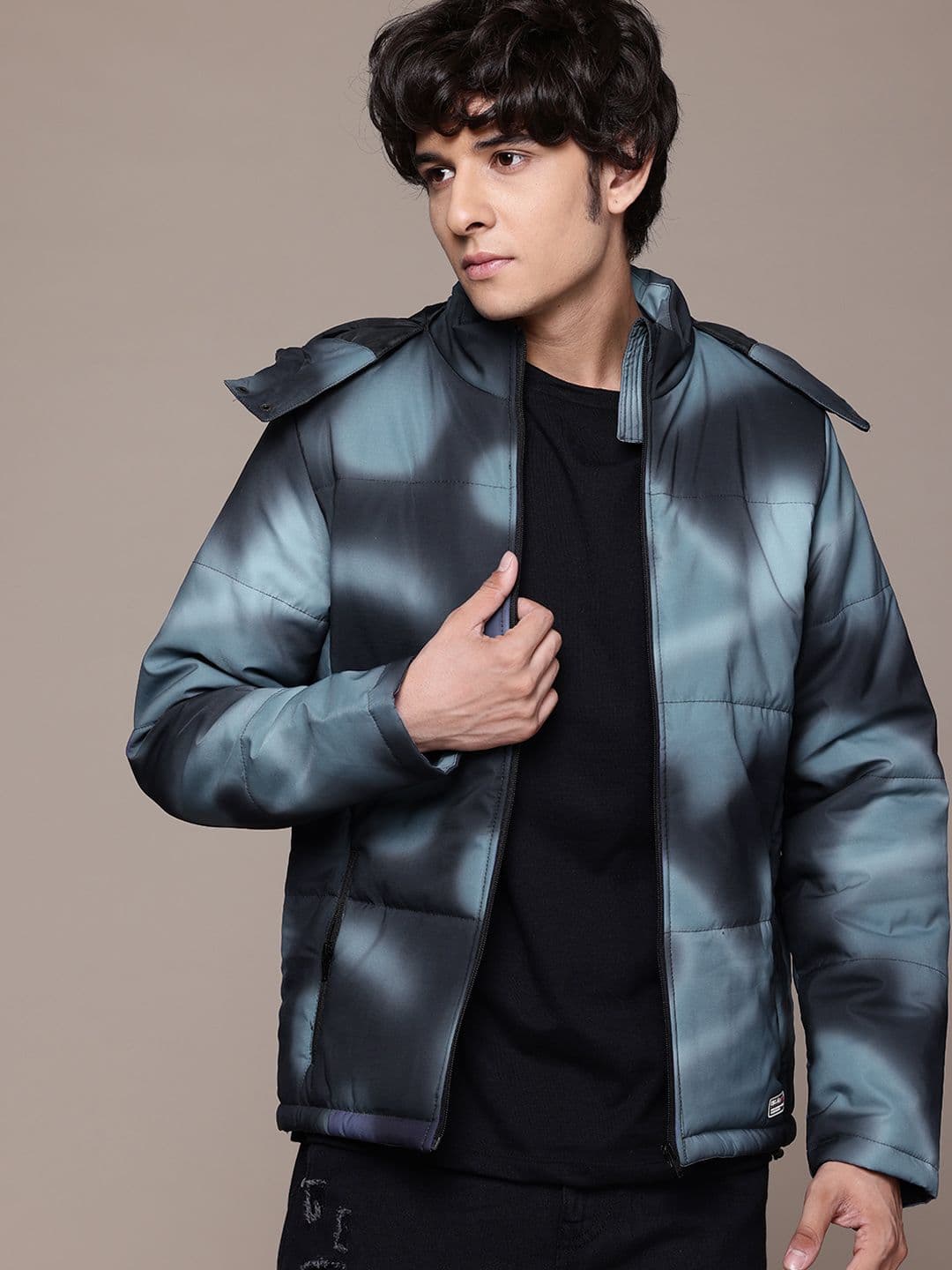 The Roadster Lifestyle Co. Ombre Hooded Padded Jacket - view 1