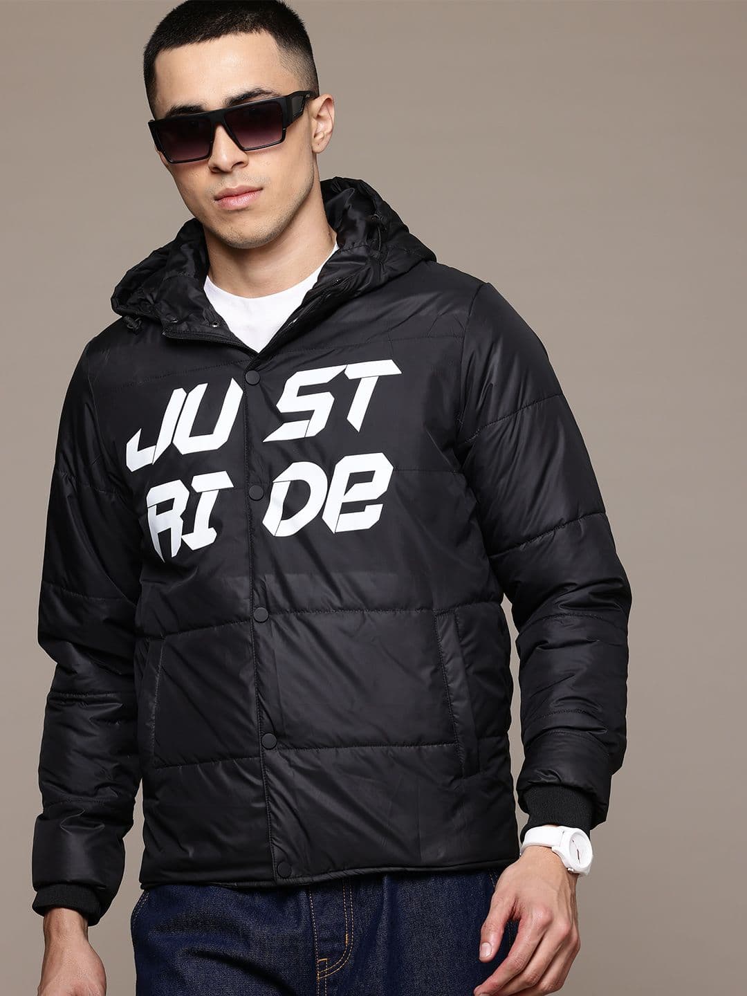The Roadster Lifestyle Co. Men Typography Padded Jacket - view 1