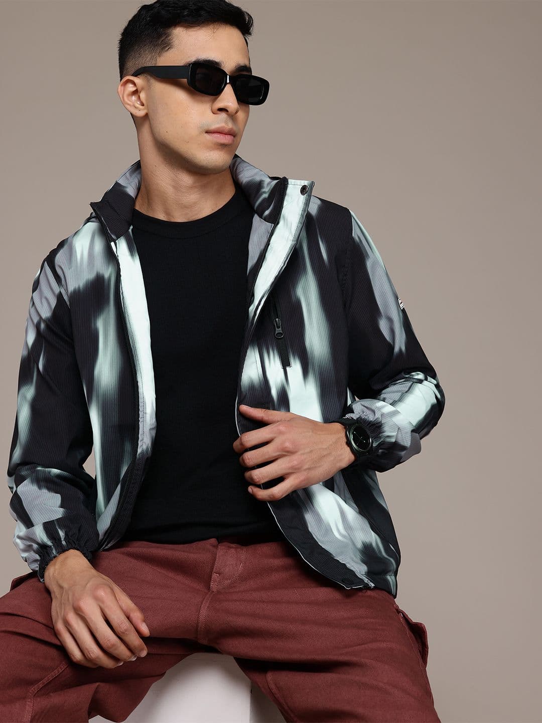 The Roadster Lifestyle Co. Printed Hooded Jacket - view 1
