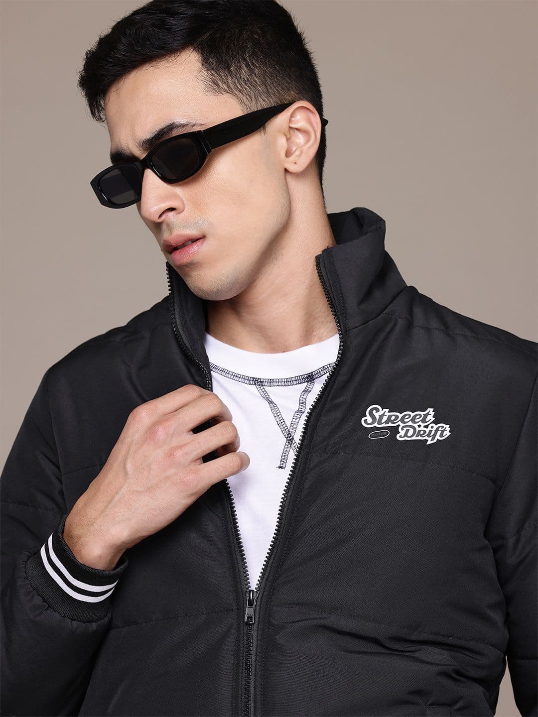 The Roadster Lifestyle Co. Typography Print Padded Jacket - view 1