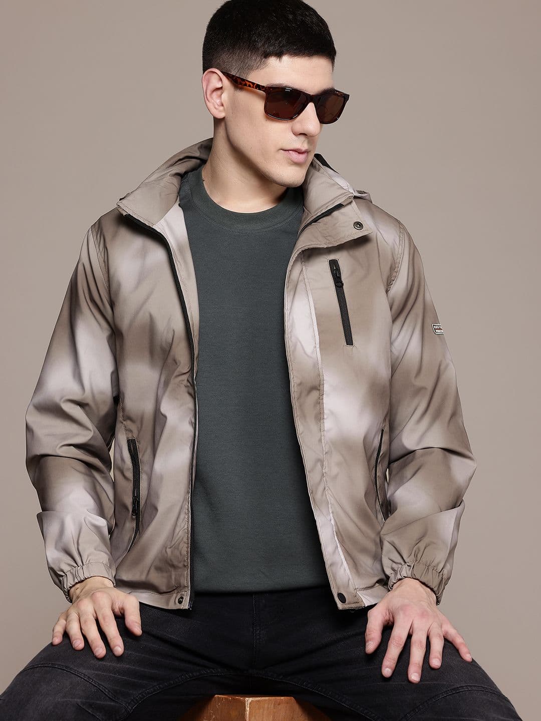 The Roadster Lifestyle Co. Dyed Hooded Tailored Jacket - view 1