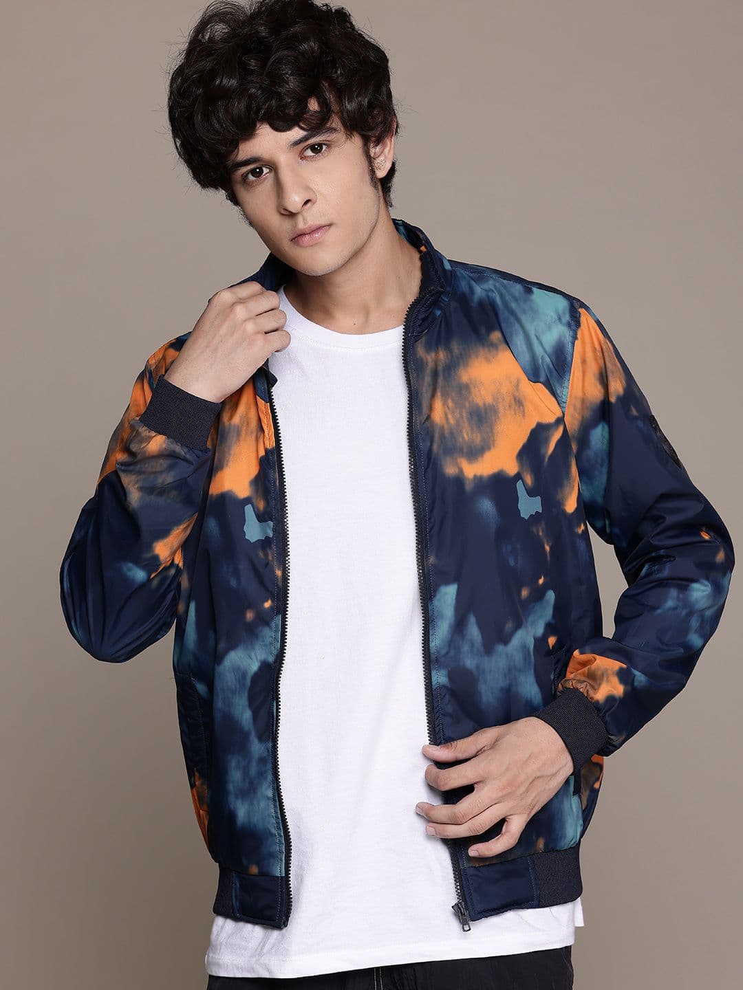 The Roadster Lifestyle Co. Abstract Print Tailored Jacket - view 1