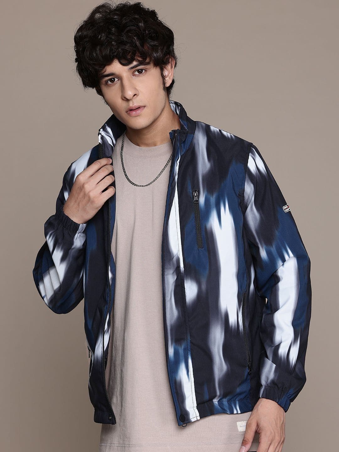 The Roadster Lifestyle Co. Printed Abstract Tailored Jacket - view 1
