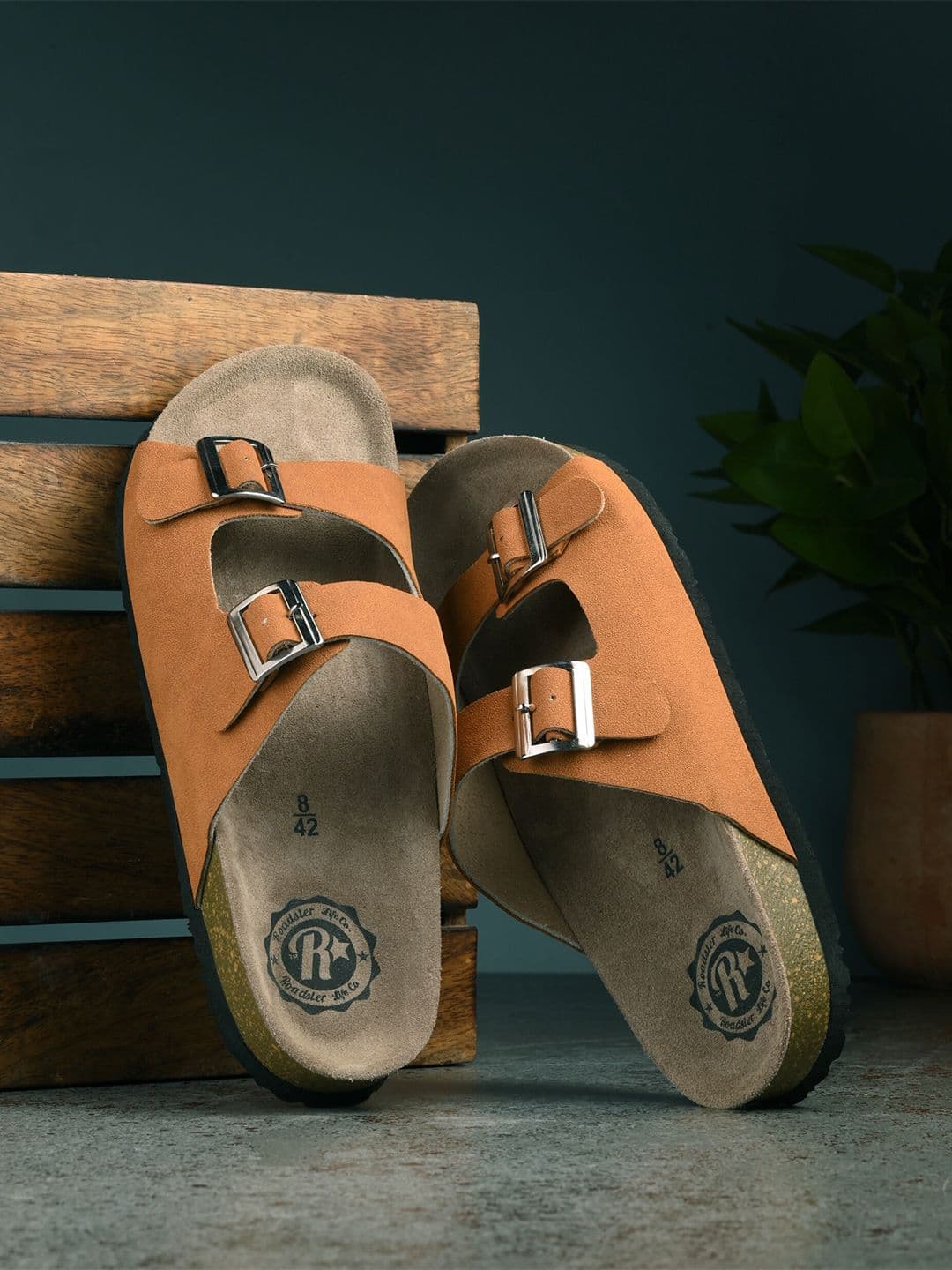 The Roadster Lifestyle Co. Men Tan Slip-On Comfort Sandals - view 1