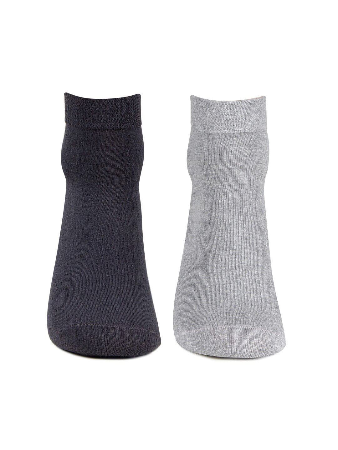 Bonjour Men Pack Of 2 Assorted Sweat Absorbency Cotton Ankle-Length Socks - view 1