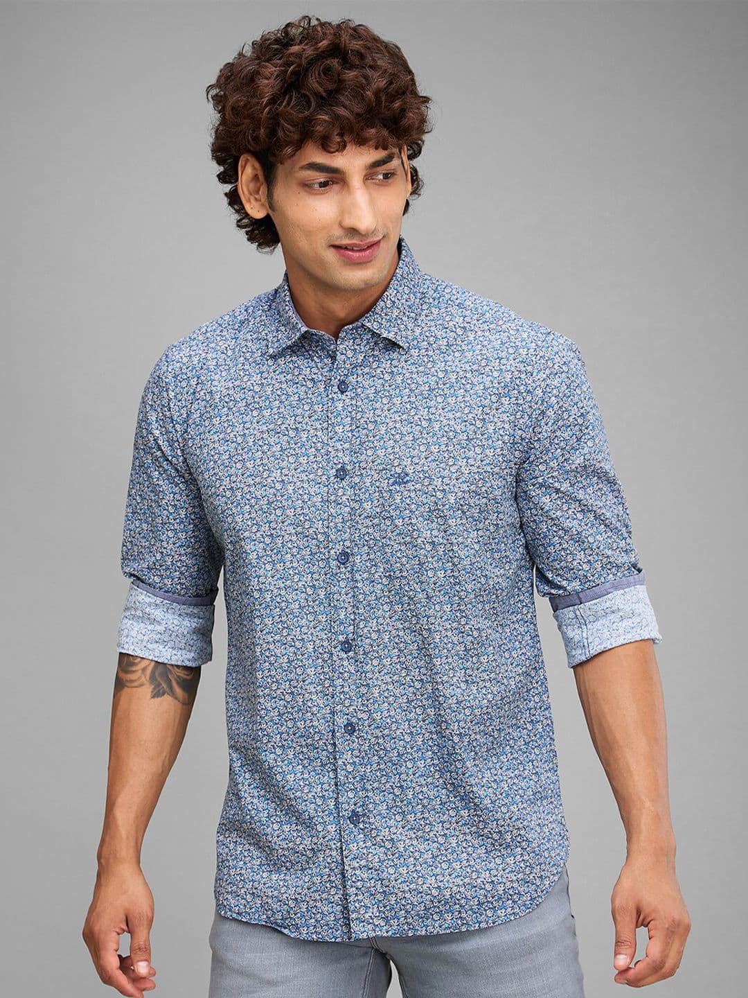 ColorPlus Floral Printed Cotton Casual Shirt - view 1