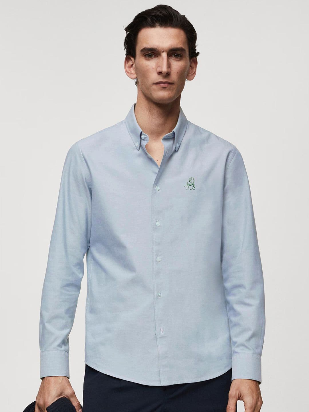 MISCHIEF MONKEY Classic Tailored Fit Button Down Collar Casual Shirt - view 1