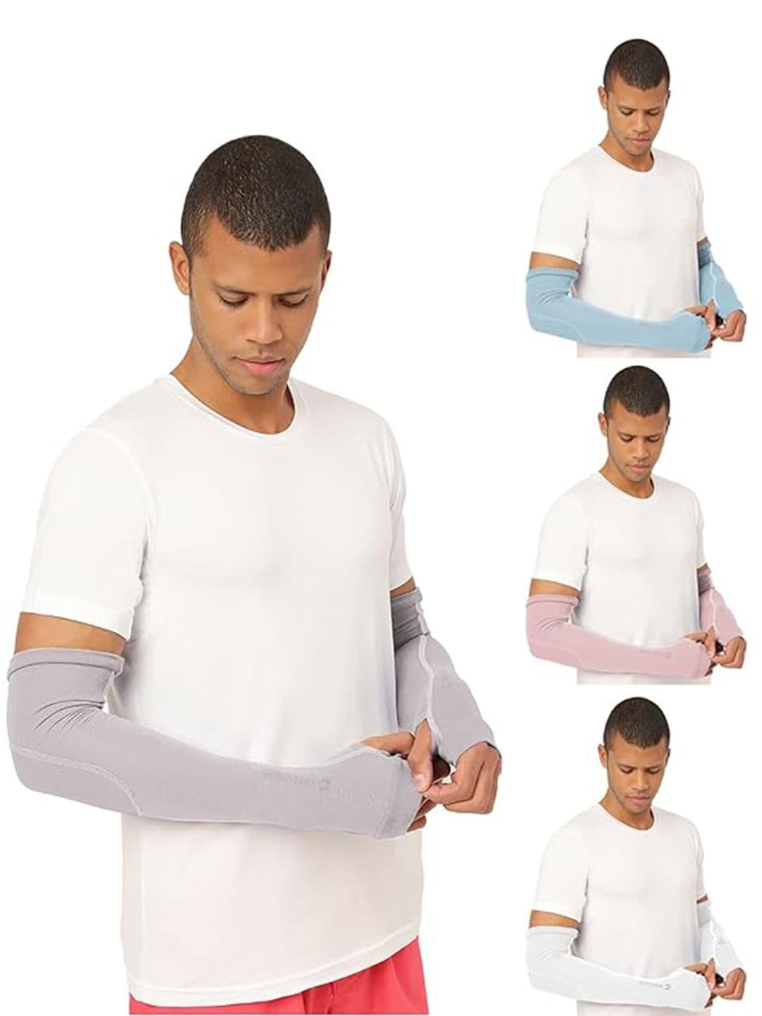 FREECULTR Unisex Set Of 4 Breathable Bamboo Cotton Antibacterial Arm Sleeves - view 1