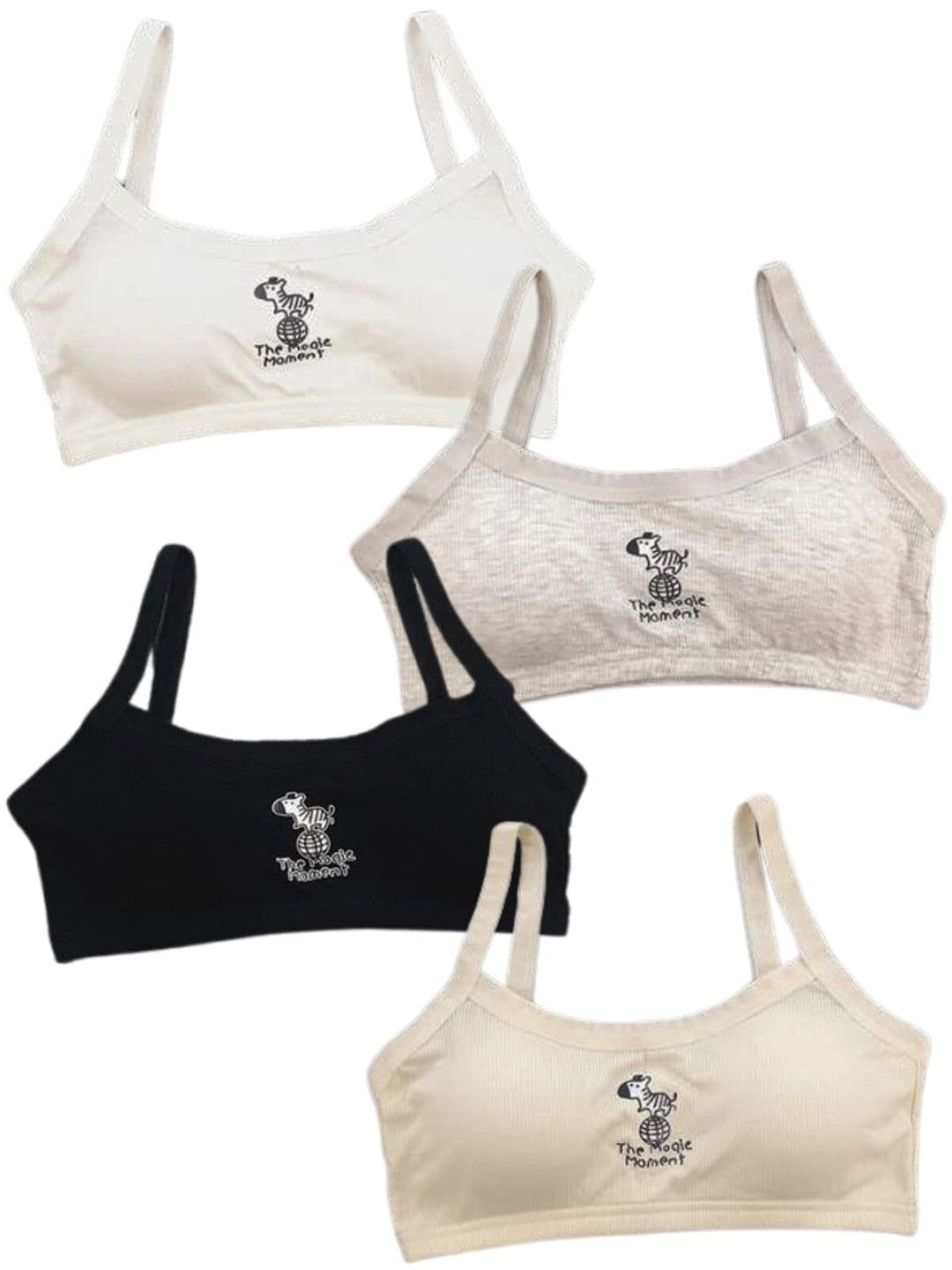 YOUSTYLO Pack of 4 Full Coverage Double Layered Beginners Bra With All Day Comfort - view 1