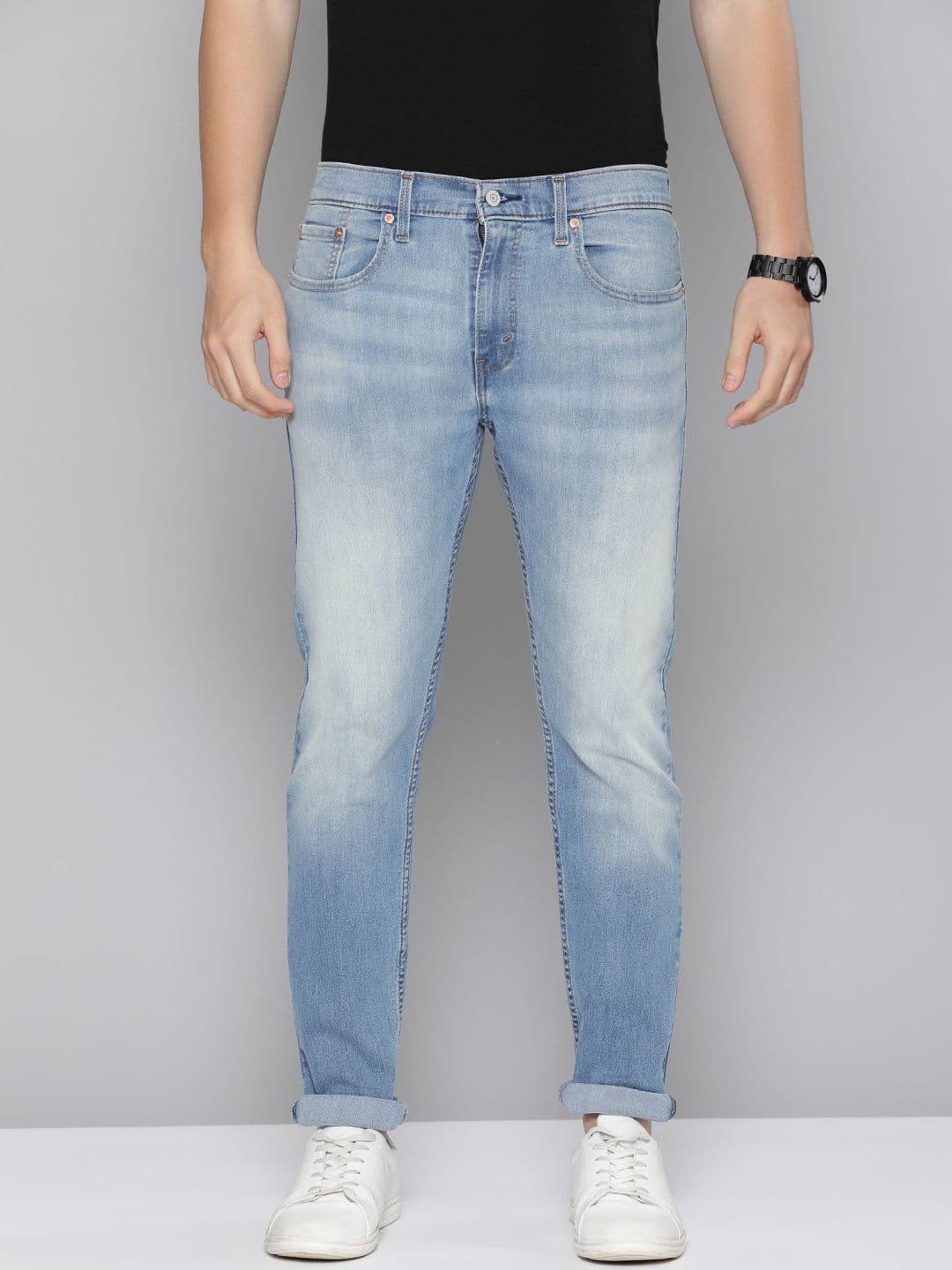 Levis Men 512 Heavy Fade Stretchable Tapered Slim Fit Jeans - view 1