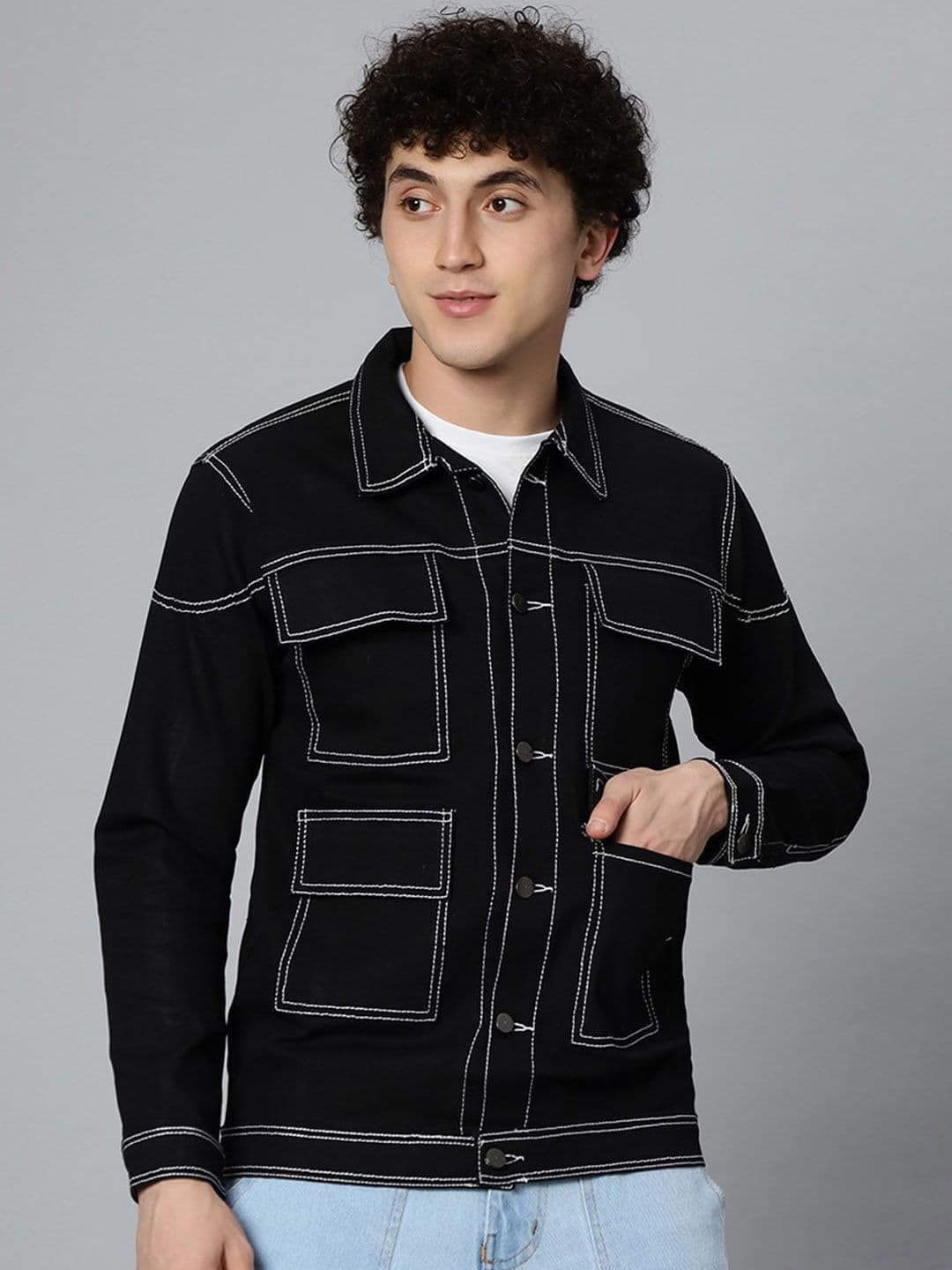 ARBIA FUNKI Men Mildly Distressed Jeans - view 1
