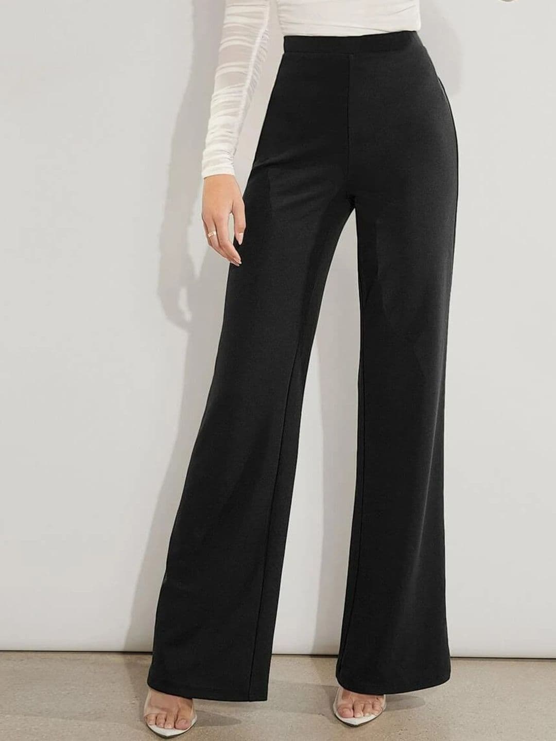 Stylecast X Slyck Women Comfort Wrinkle Free Parallel Regular Fit Trousers - view 1