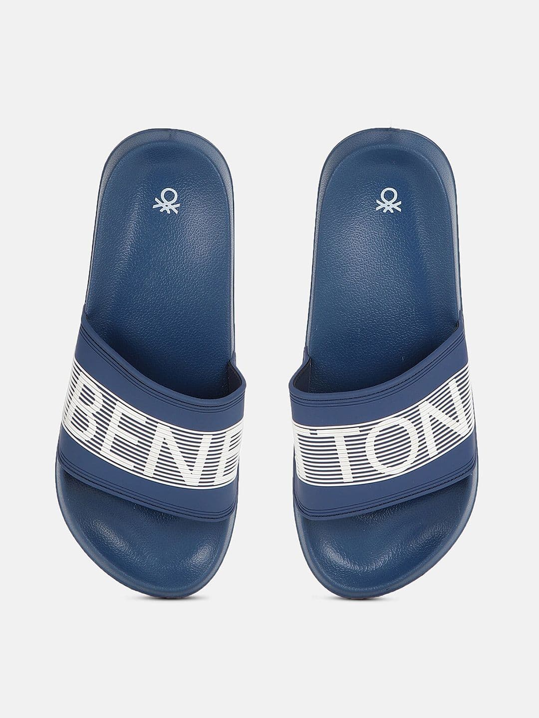 United Colors of Benetton Men Striped Sliders - view 1