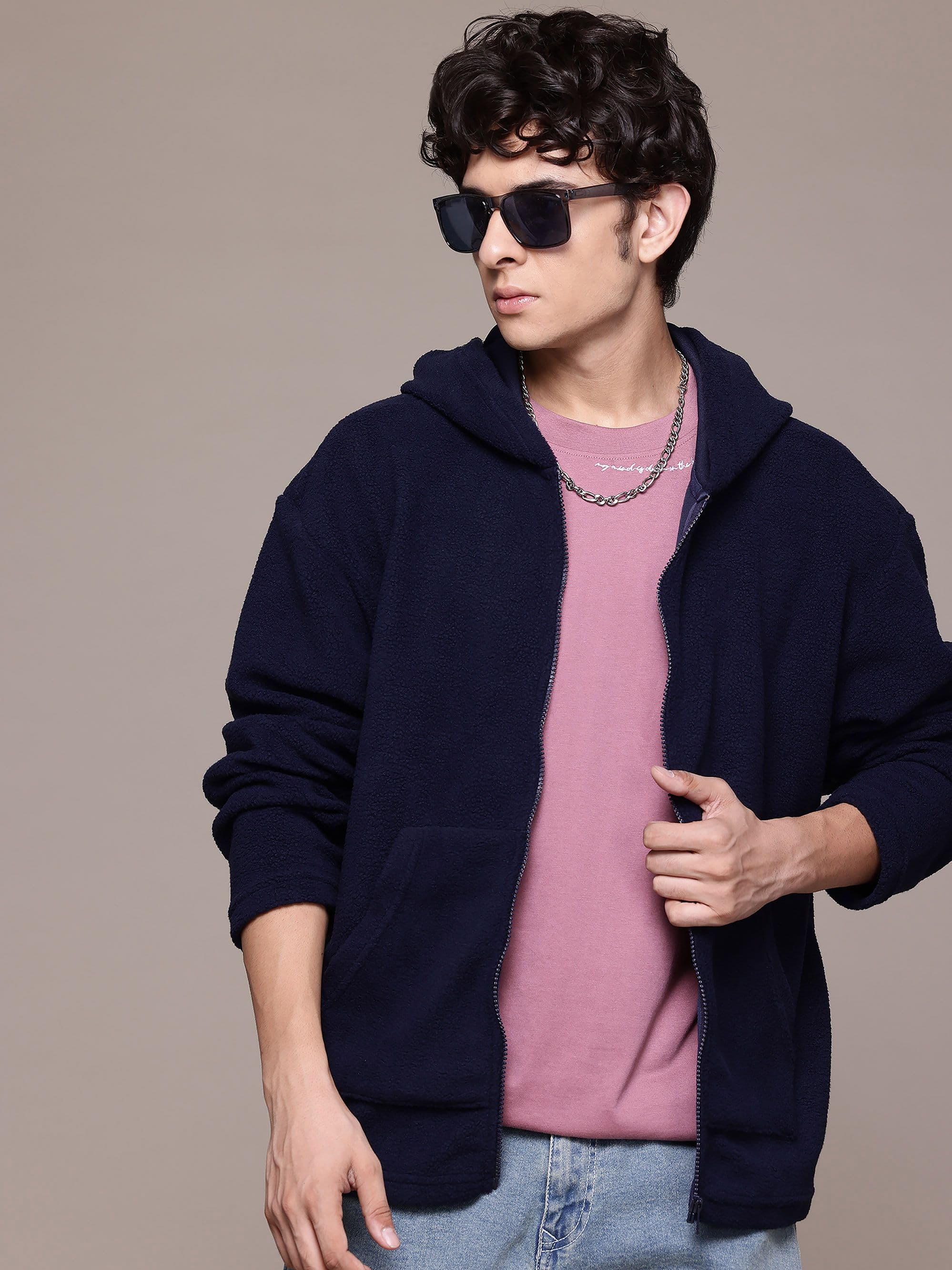 The Roadster Lifestyle Co. Fleece Hooded Sweatshirt - view 1