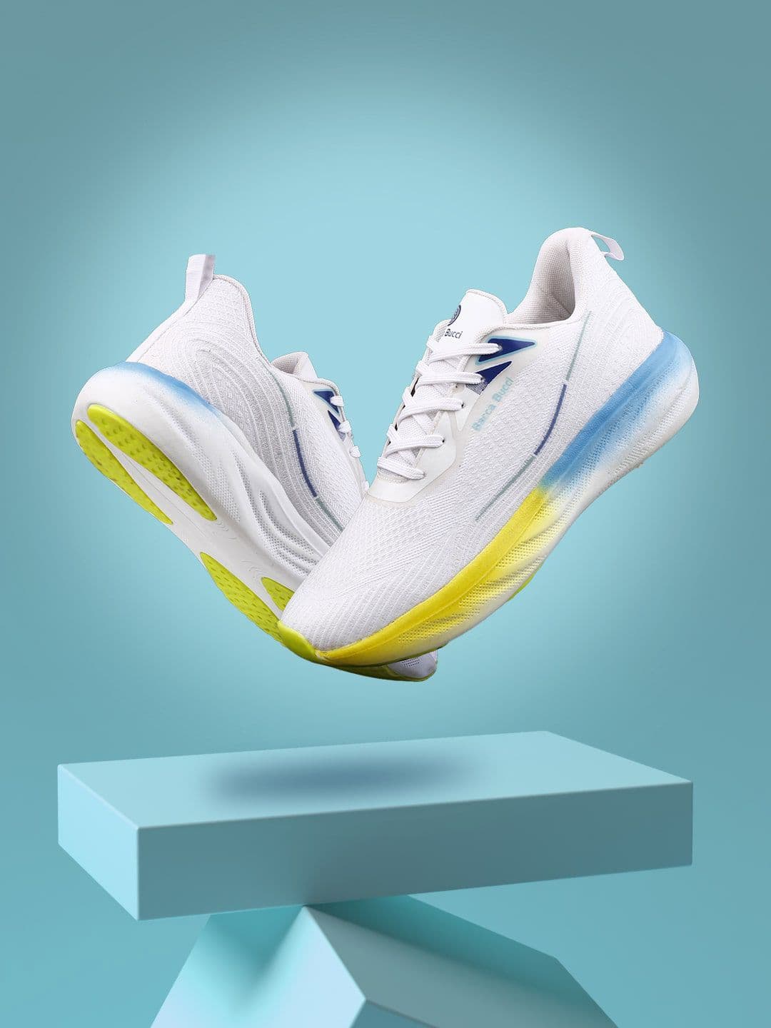 bacca bucci Men White horizon Mesh Casual Sports Shoes - view 1