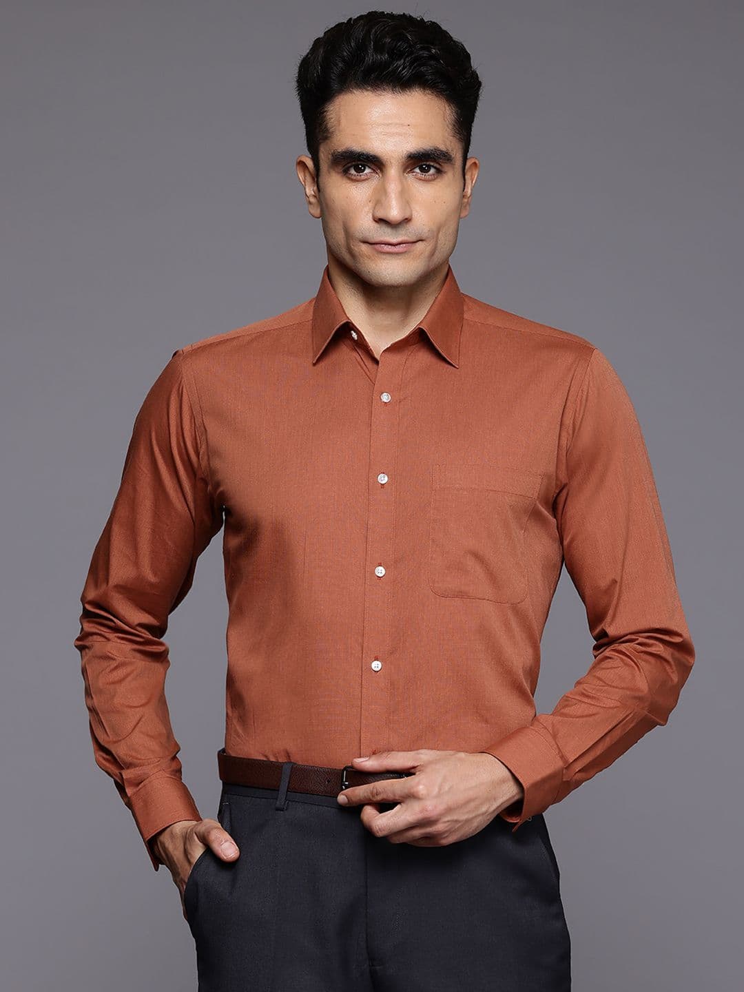 Raymond Pure Cotton Slim Fit Formal Shirt - view 1