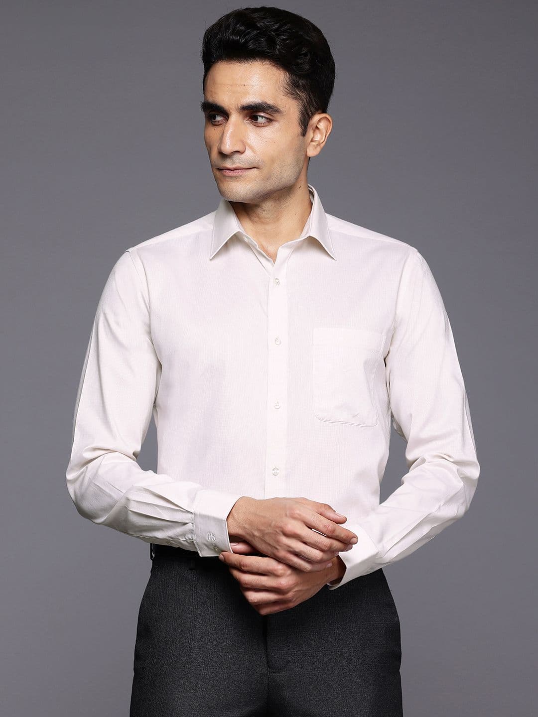 Raymond Pure Cotton Slim Fit Formal Shirt - view 1