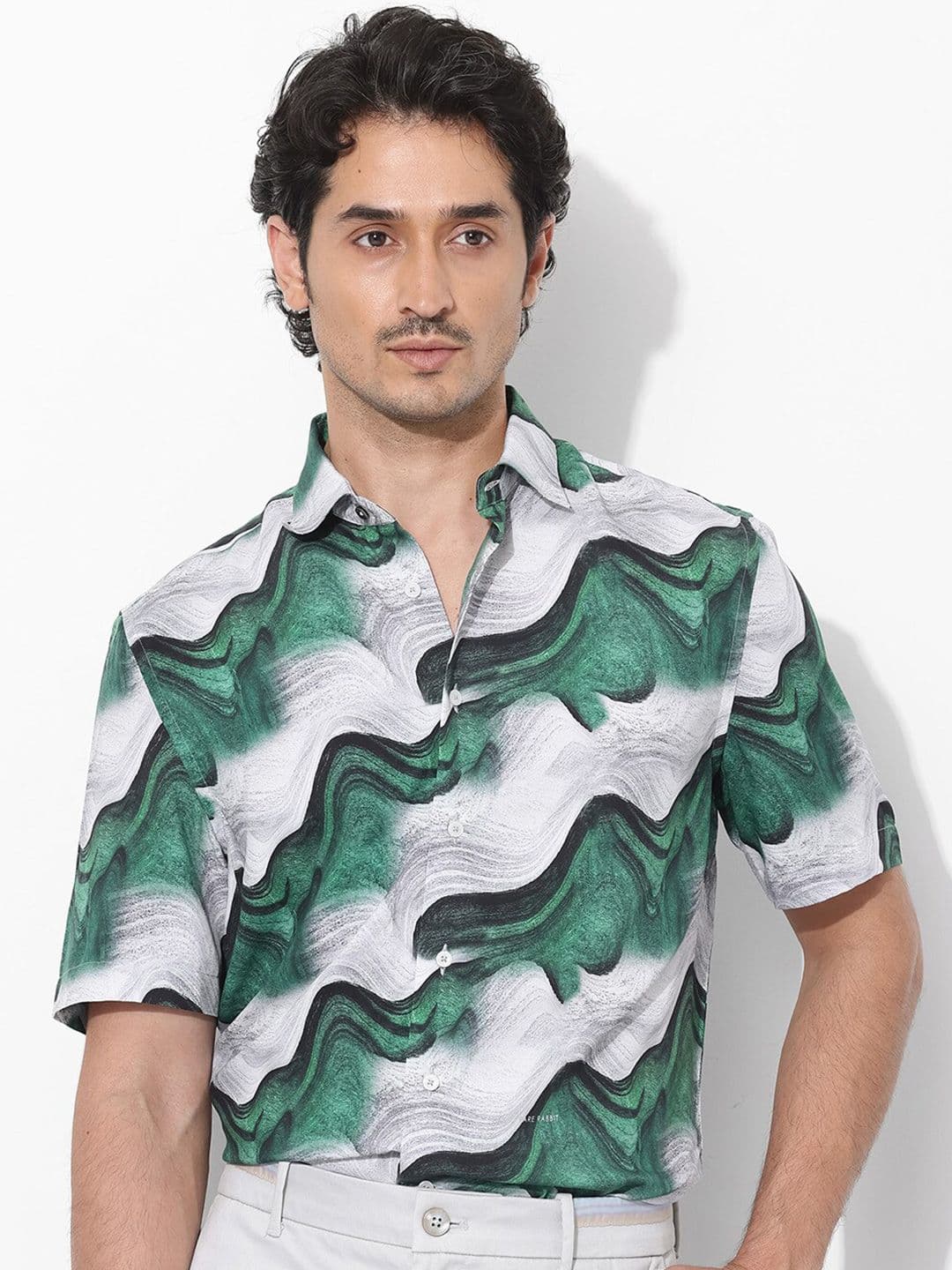 RARE RABBIT Men Tijon Regular Fit Floral Opaque Printed Shirt - view 1