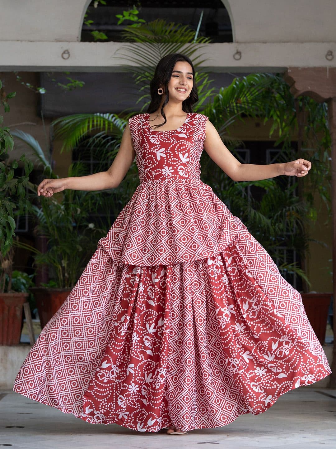 ASPORA Printed Semi-Stitched Lehenga Choli - view 1