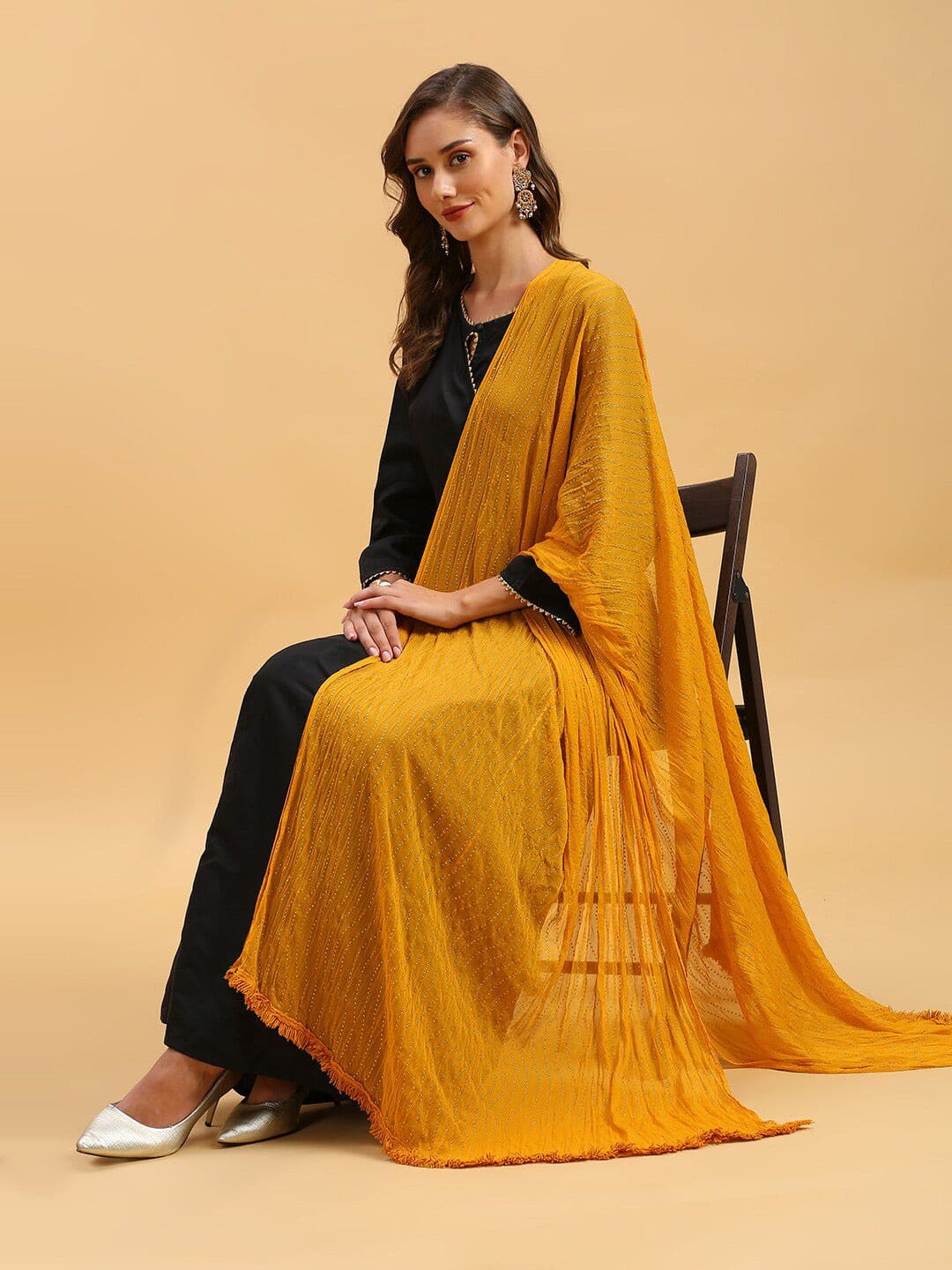 Dupatta Bazaar Embellished Chiffon Dupatta - view 1