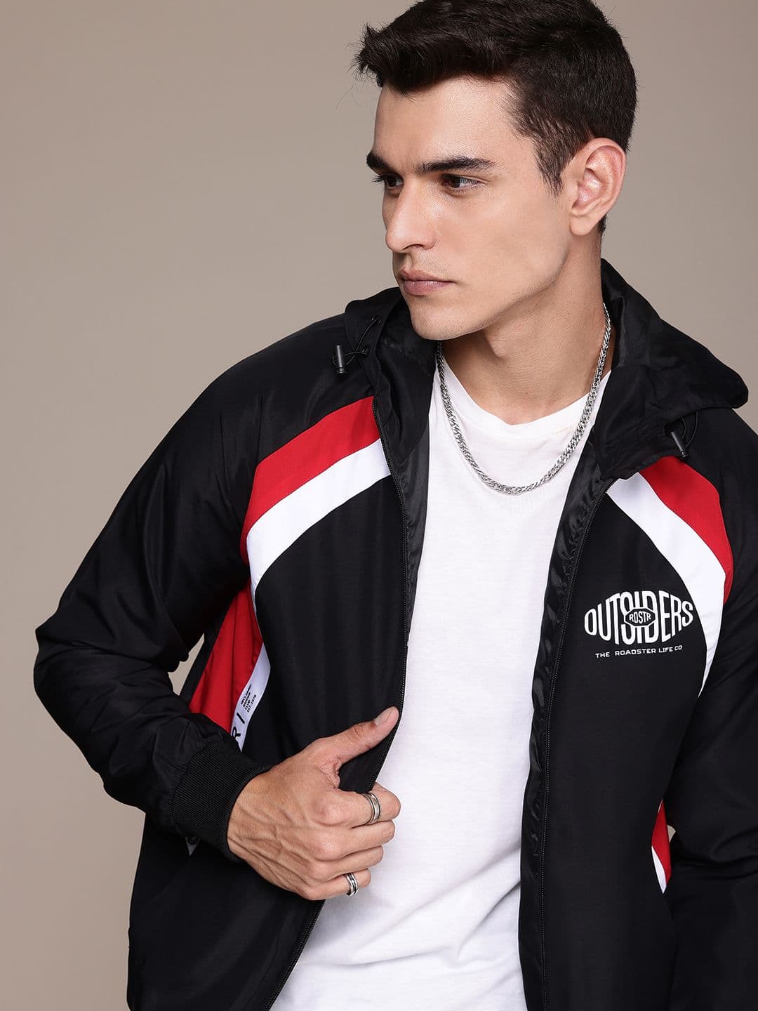 The Roadster Life Co. Colourblocked Open Front Jacket - view 1