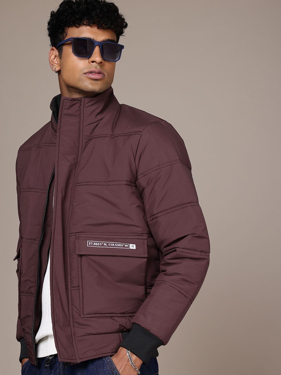 The Roadster Life Co. Mock Collar Padded Jacket - view 1