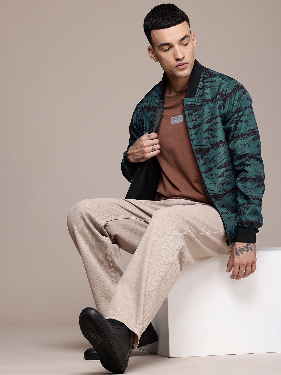 The Roadster Life Co. Graphic Printed Bomber Jacket - view 1