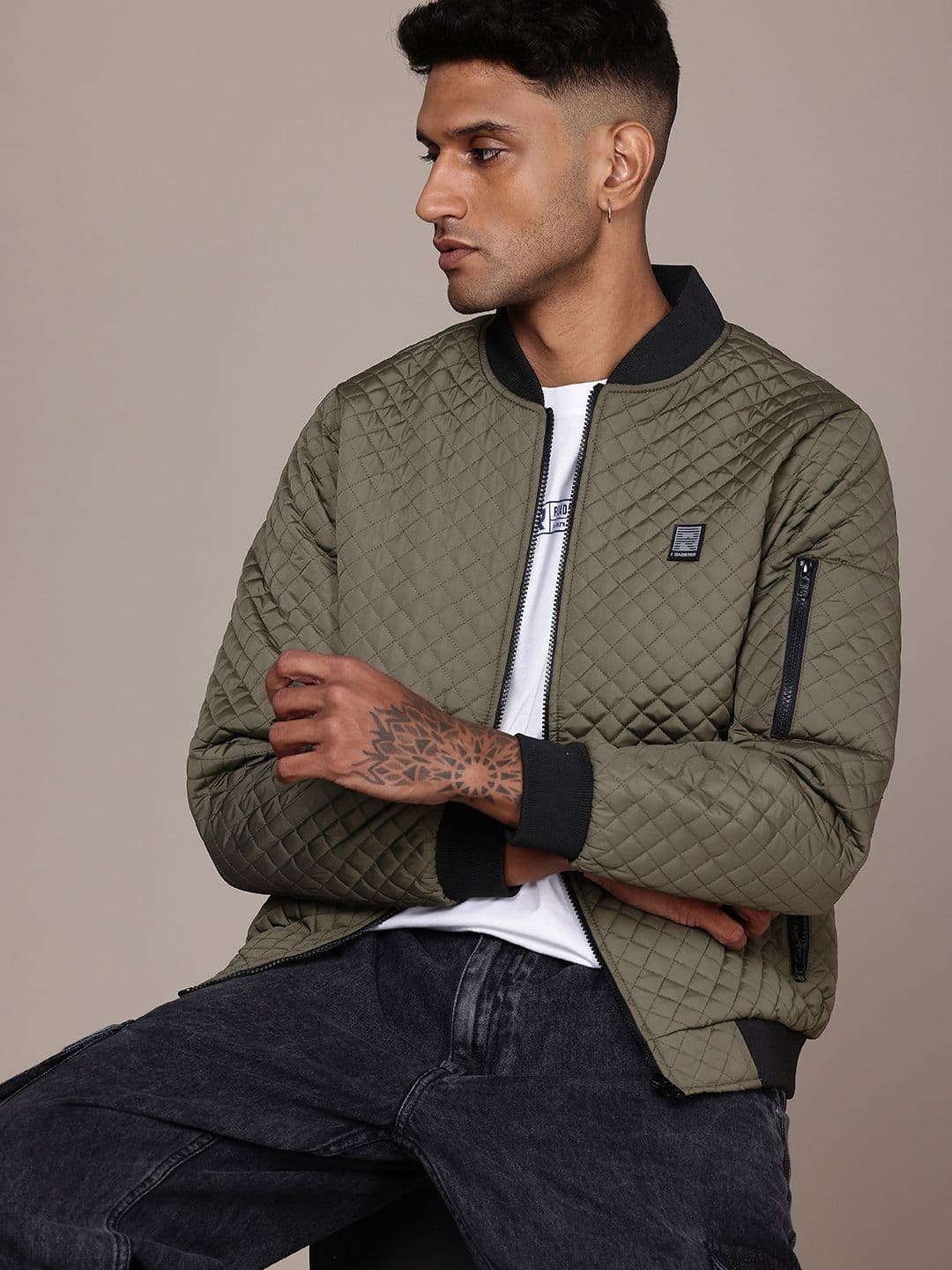 The Roadster Life Co. Stand Collar Quilted Jacket - view 1