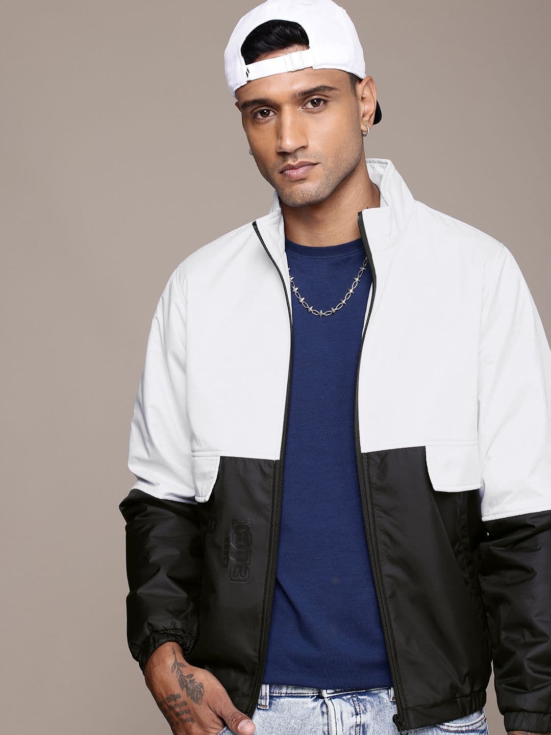 The Roadster Life Co. Colourblocked Bomber Jacket - view 1