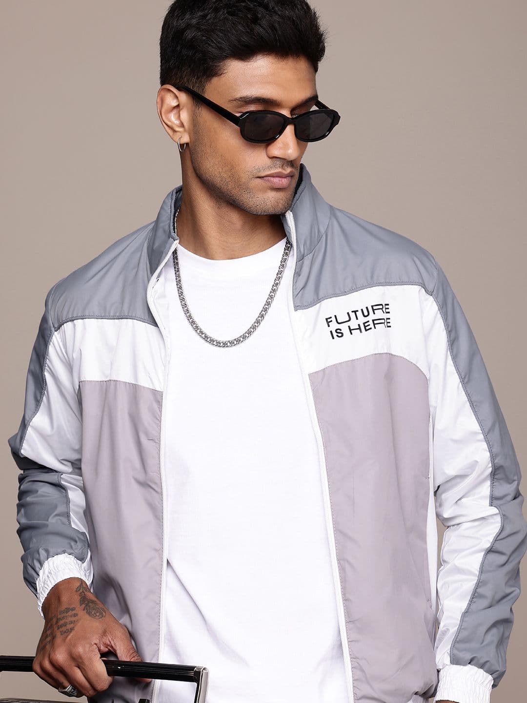 The Roadster Life Co. Colourblocked Bomber Jacket - view 1