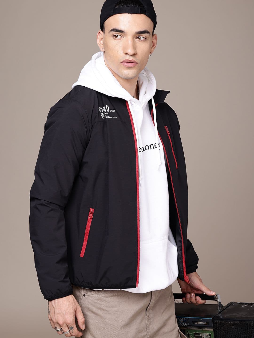 The Roadster Life Co. Typography Printed Tailored Jacket - view 1