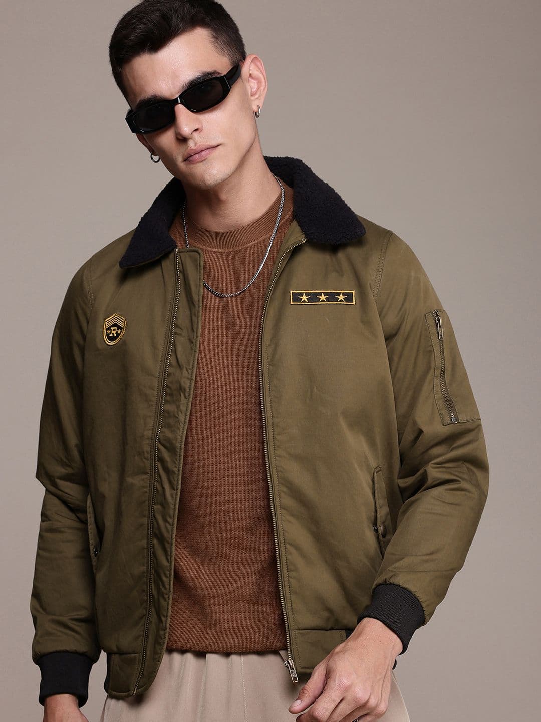 The Roadster Life Co. Pure Cotton Bomber Jacket - view 1