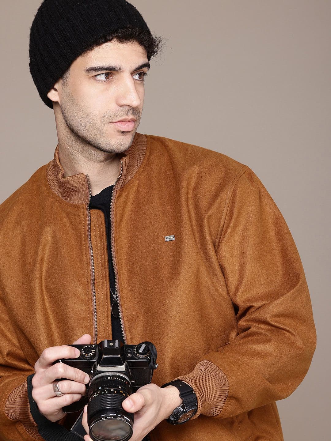 The Roadster Life Co. Mock Collar Bomber Jacket - view 1
