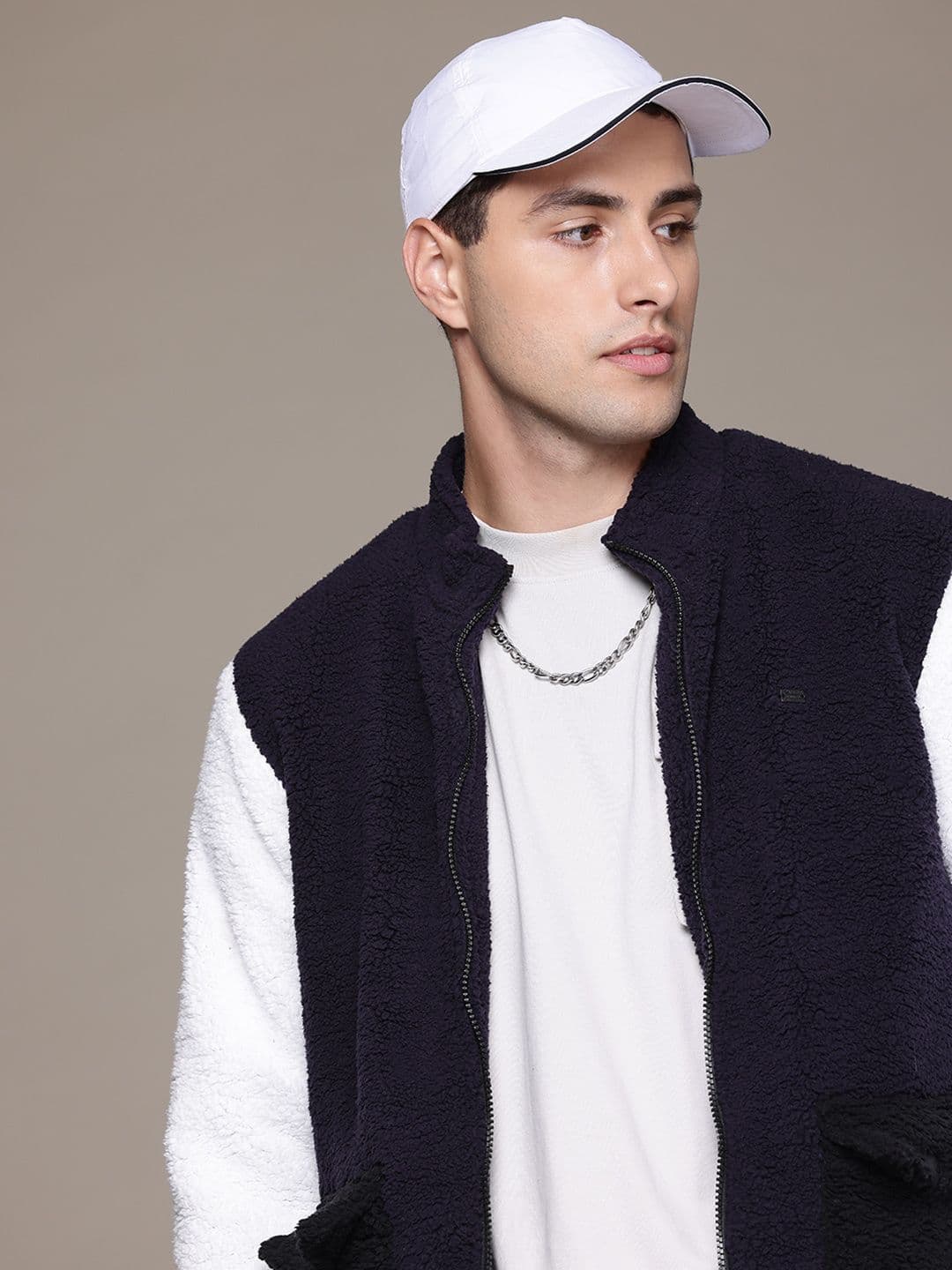 The Roadster Lifestyle Co. Open Front Jacket with Sherpa Detail - view 1