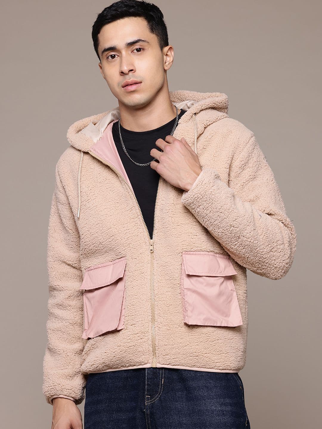 The Roadster Lifestyle Co. Sherpa Hooded Jacket - view 1
