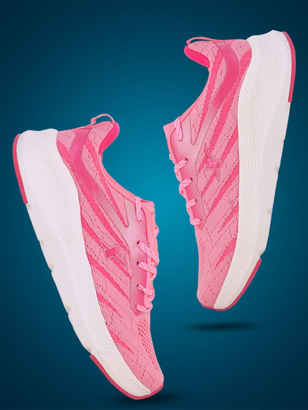 Sparx Women Textured Lace-Up Running Shoes - view 1