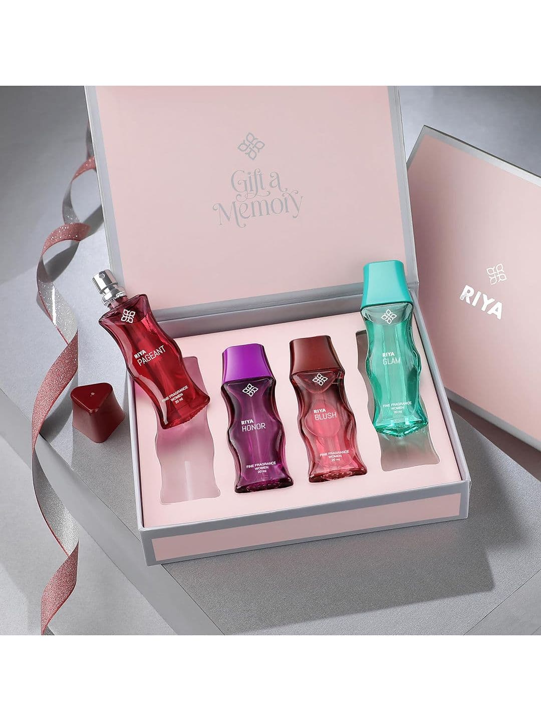 RIYA Set Of 4 Women Long Lasting Glam Pagement Honour Blush EDP-20ml Each - view 1