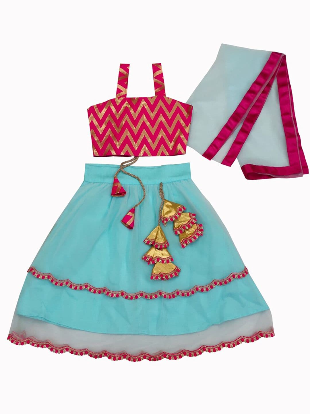BAESD Girls Ready to Wear Lehenga & Blouse With Dupatta - view 1
