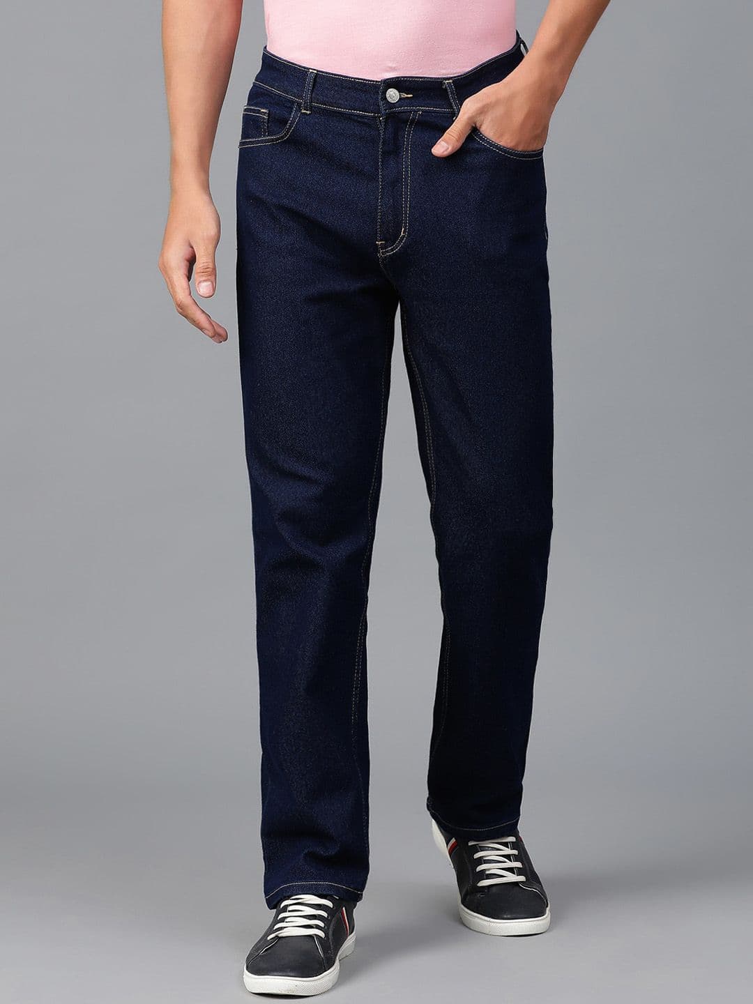 Kotty Men Jean Slim Fit Low-Rise Clean Look Stretchable Jeans - view 1