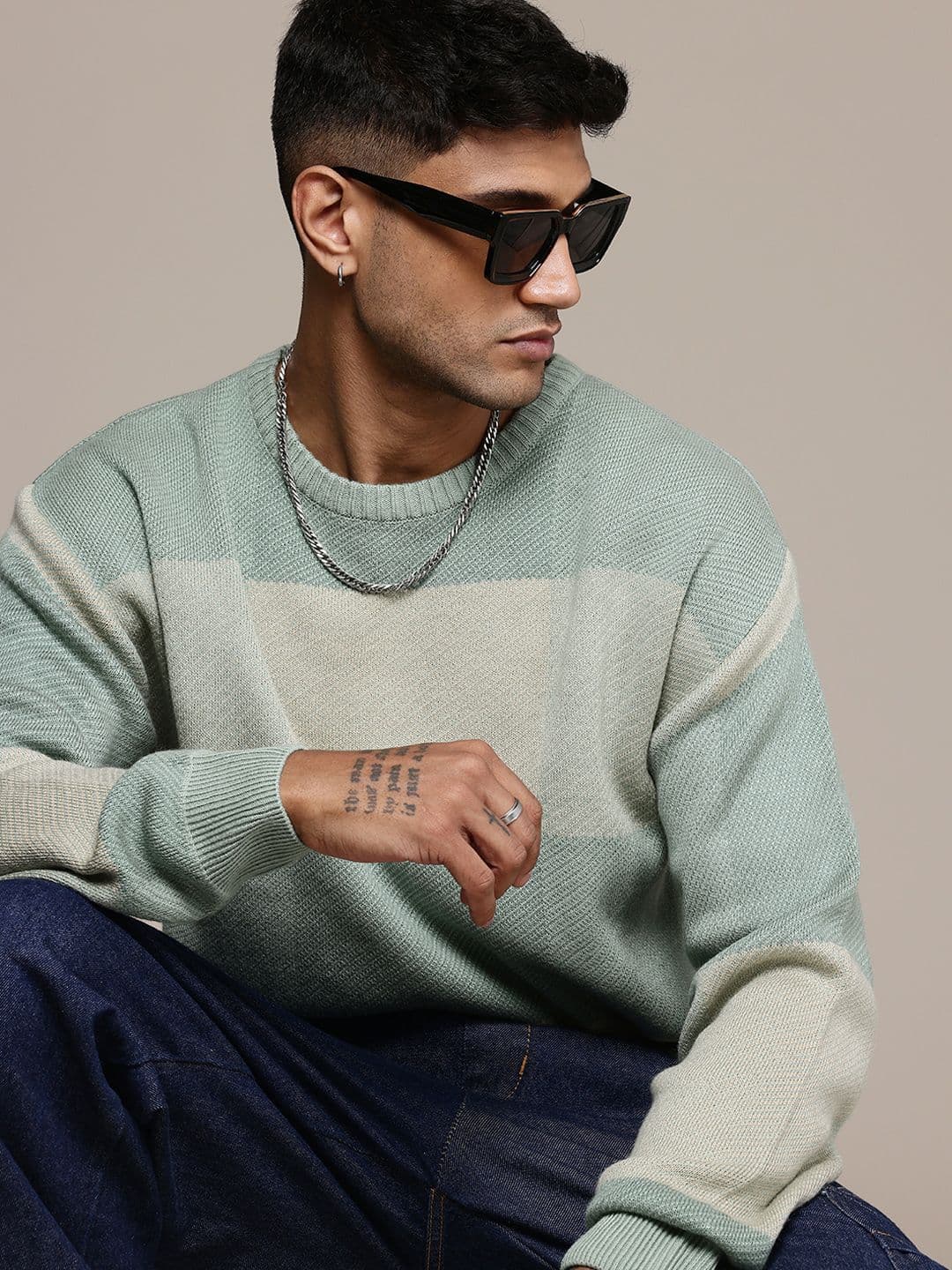 The Roadster Life Co. Self Checked Pullover - view 1